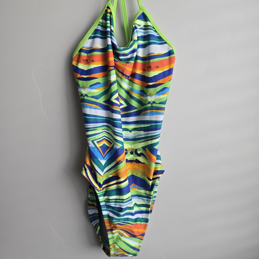 Nike Colorful Striped Swimsuit